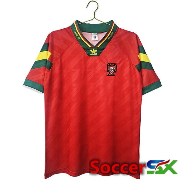 Portugal Retro Home Soccer Jersey 1992