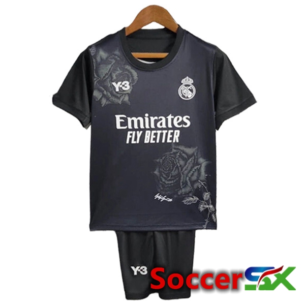 Real Madrid Y3 Kids Soccer Jersey Special Edition Black 2024/2025
