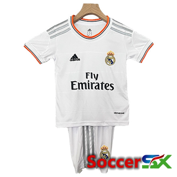 Real Madrid Retro Kids Home Soccer Jersey 2013/2014