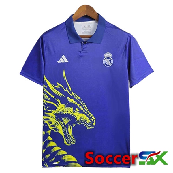 Real Madrid Soccer Jersey Special Edition Blue 2024/2025