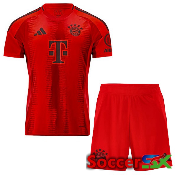 Bayern Munich Kids Home Soccer Jersey Red 2024/2025