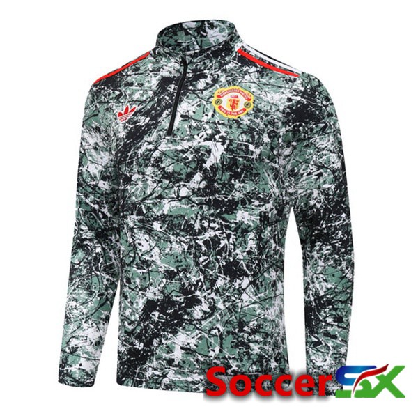 Manchester United Training Sweatshirt Green 2024/2025