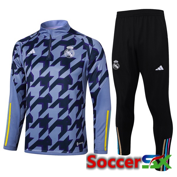 Real Madrid kit Training Tracksuit Blue 2024/2025