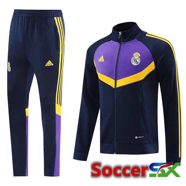 Real Madrid kit Training Jacket Suit Blue Royal Purple 2024/2025