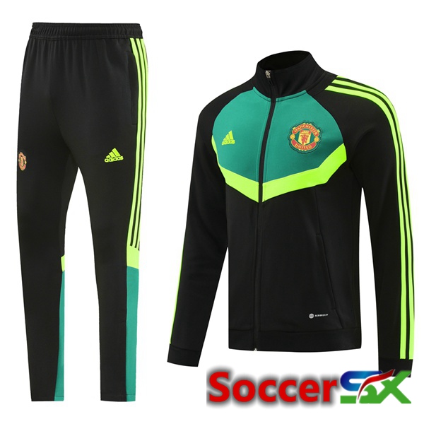 Manchester United kit Training Jacket Suit Black Green 2024/2025