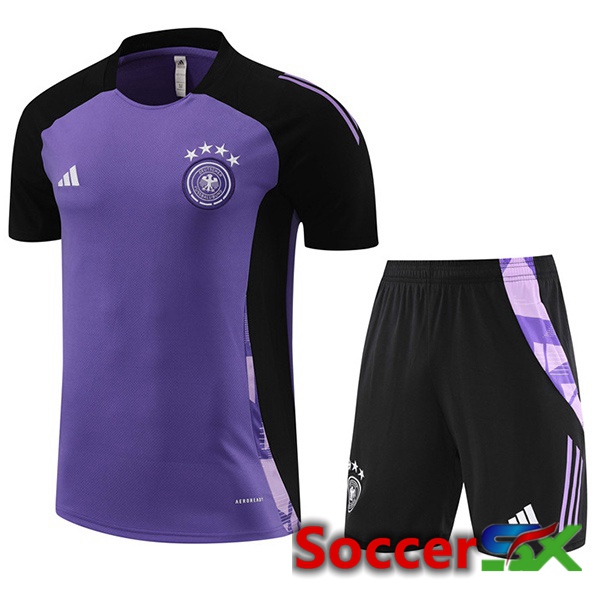 Germany kit Training T Shirt + Shorts Purple 2024/2025