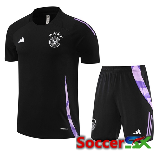 Germany kit Training T Shirt + Shorts Black 2024/2025