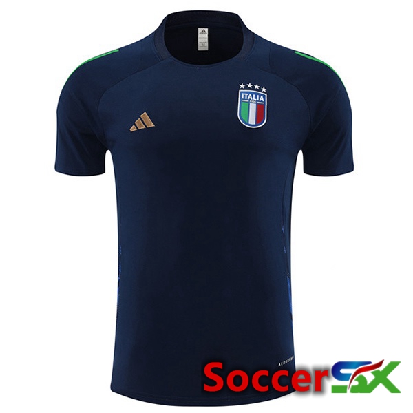 Italy Training T Shirt Blue Royal 2024/2025