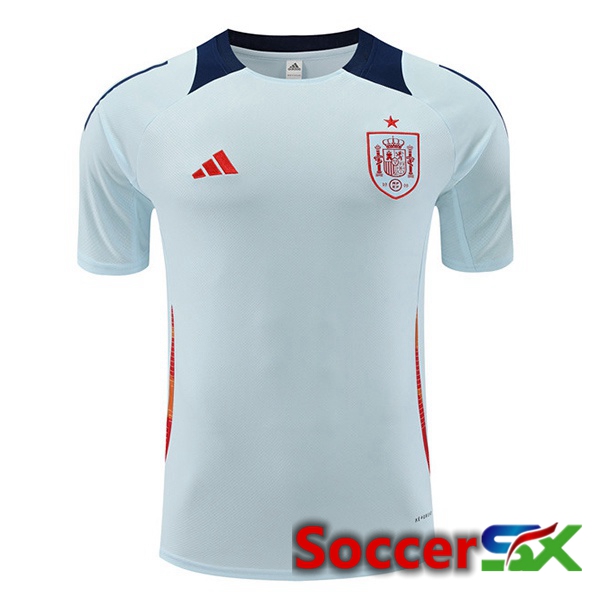 Spain Training T Shirt Blue 2024/2025