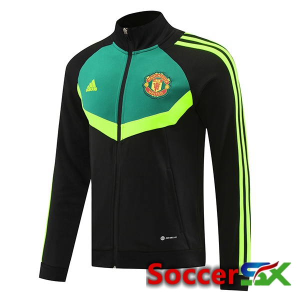 Manchester United Training Jacket Black Green 2024/2025