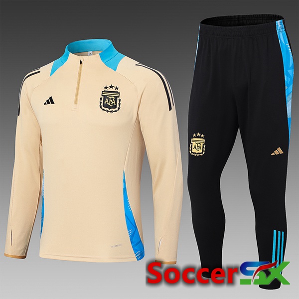 Argentina Kids kit Training TracksuitYellow 2024/2025