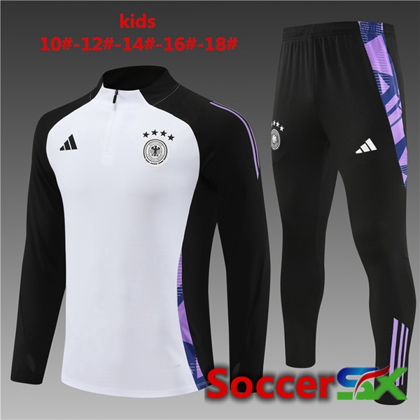 Germany Kids kit Training TracksuitWhite 2024/2025