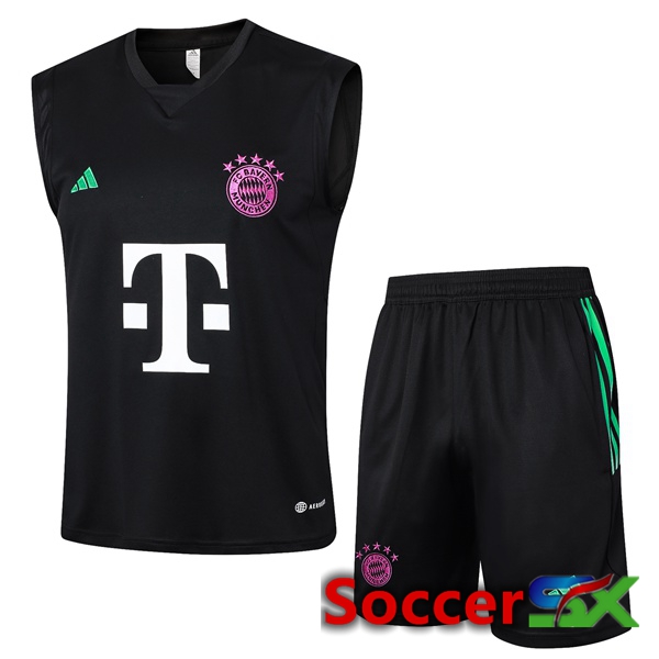 Bayern Munich Soccer Vest + Shorts Black 2024/2025