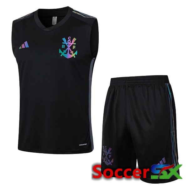 Flamengo Soccer Vest + Shorts Black 2024/2025