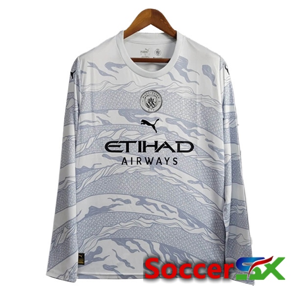 Manchester City Soccer Jersey Special Edition Long Sleeve 2024/2025