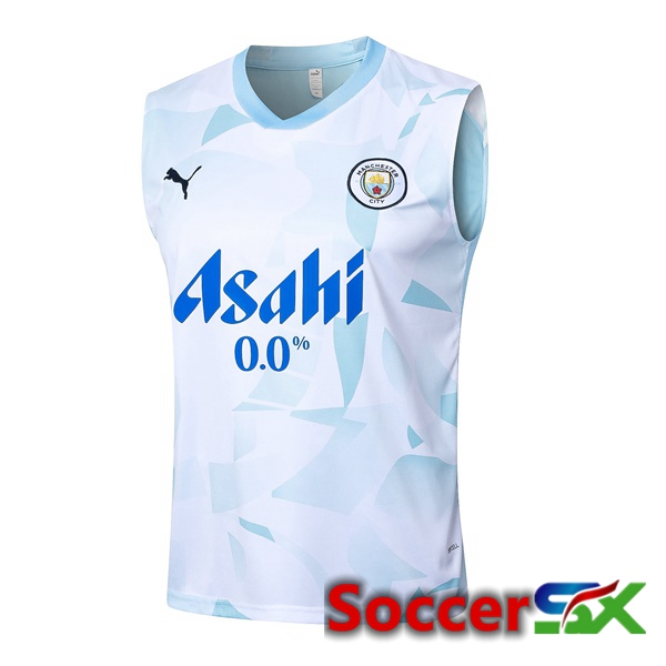 Manchester City Soccer Vest Blue White 2024/2025