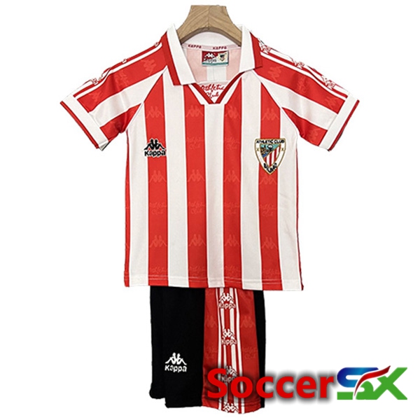 Athletic Bilbao Retro Kids Home Soccer Jersey 1995/1997