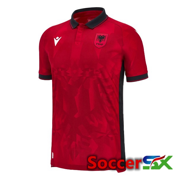 Albania Home Soccer Jersey Red 2023/2024