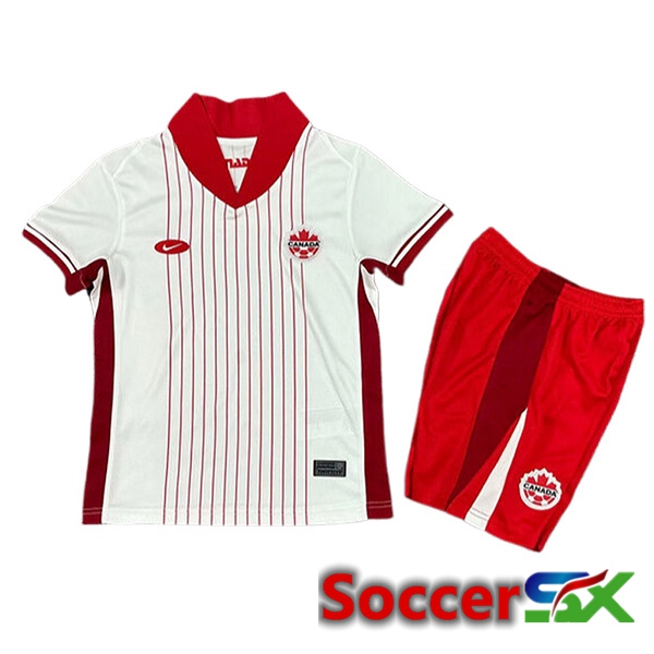 Canada Kids Away Soccer Jersey UEFA Euro 2024