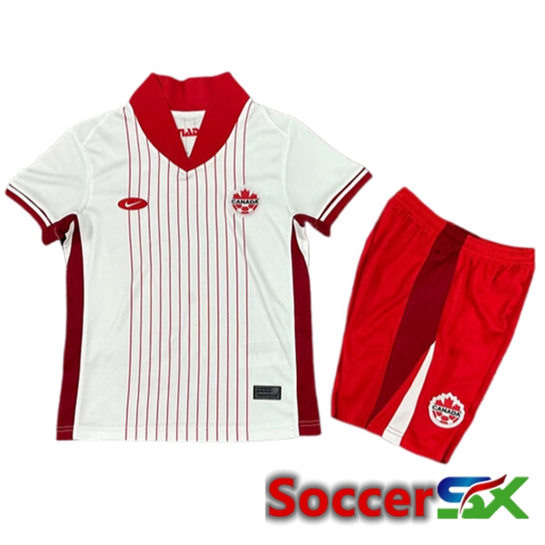 Canada Kids Away Soccer Jersey 2024/2025