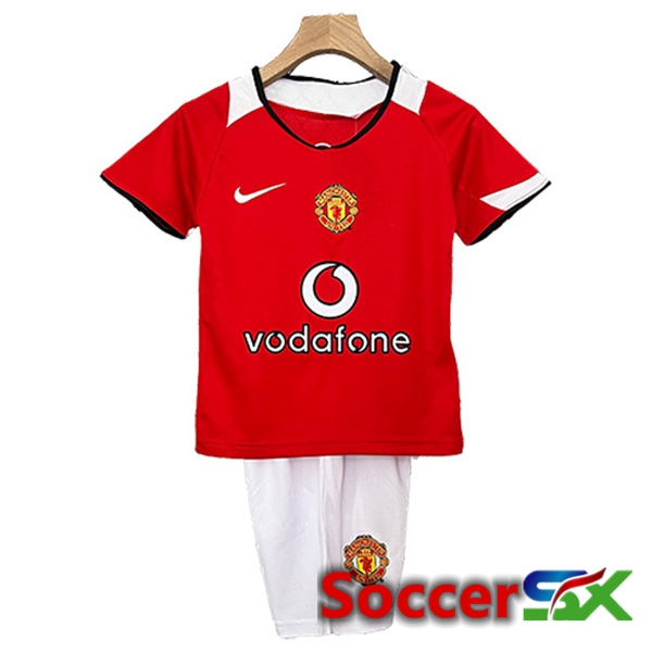 Manchester United Retro Kids Home Soccer Jersey 2005/2006