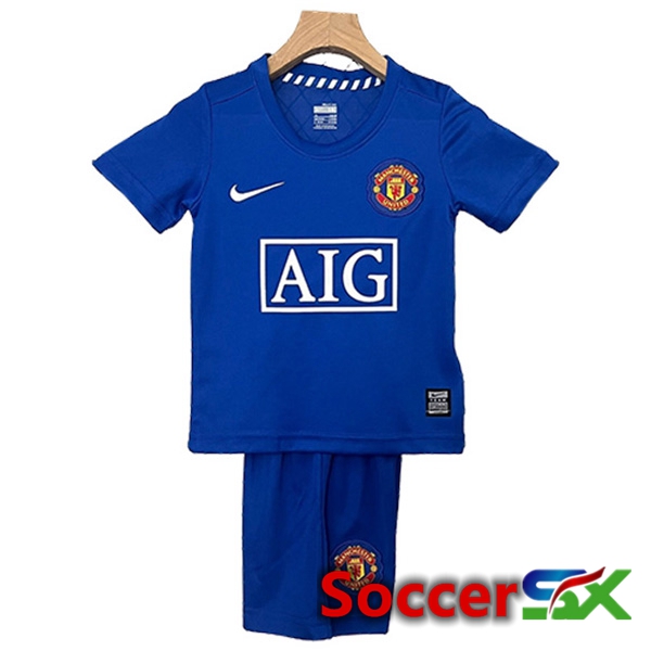 Manchester United Retro Kids Away Soccer Jersey 2008/2009