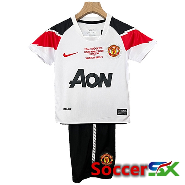 Manchester United Retro Kids Away Soccer Jersey 2010/2011