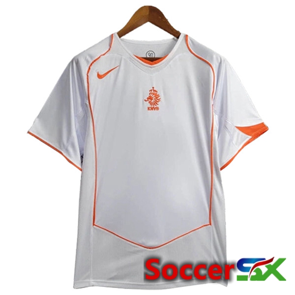 Netherlands Retro Away Soccer Jersey 2004