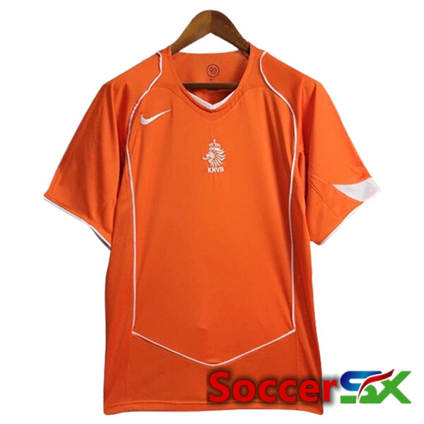 Netherlands Retro Home Soccer Jersey 2004