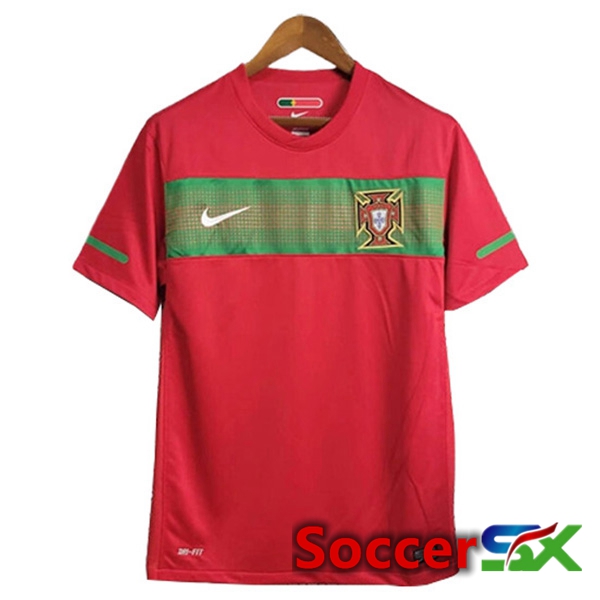 Portugal Retro Home Soccer Jersey 2010