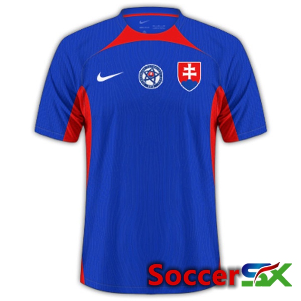 Slovakia Home Soccer Jersey UEFA Euro 2024