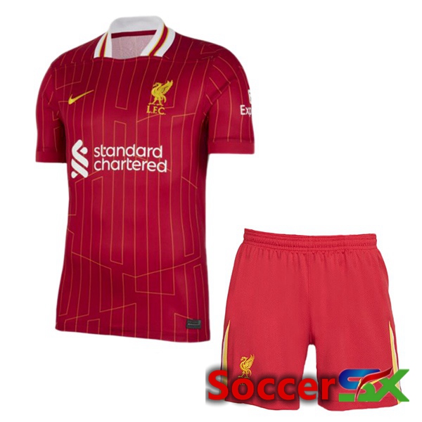 FC Liverpool Kids Home Soccer Jersey Red 2024/2025