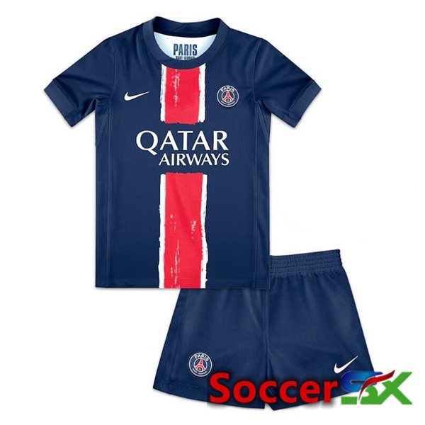 Paris PSG Kids Home Soccer Jersey Blue Royal 2024/2025