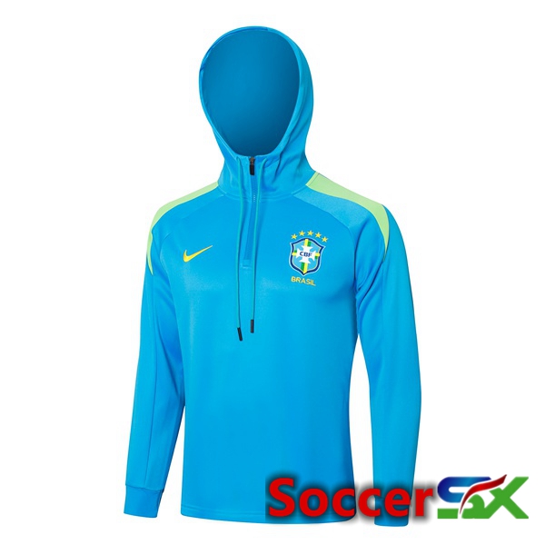 Brazil Training Sweatshirt Hoodie Blue 2024/2025