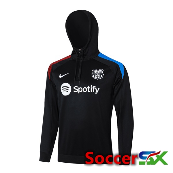 FC Barcelona Training Sweatshirt Hoodie Black 2024/2025