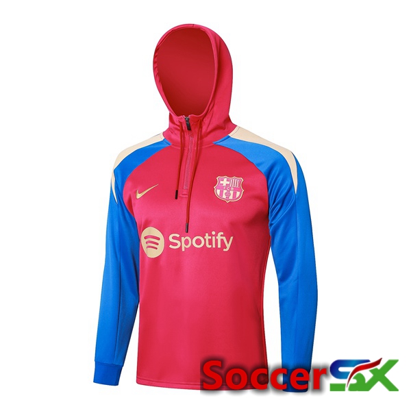 FC Barcelona Training Sweatshirt Hoodie Red 2024/2025