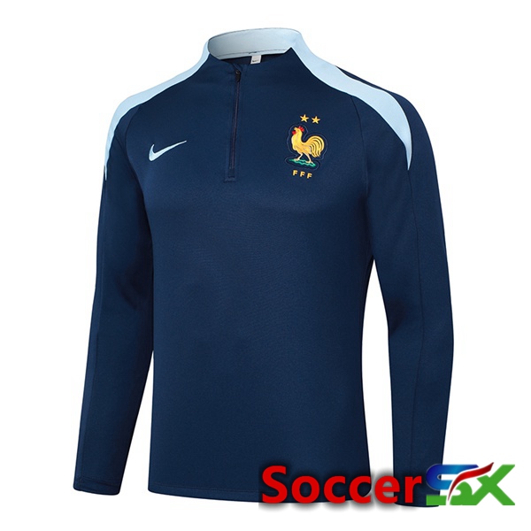 France Training Sweatshirt Blue Royal 2024/2025
