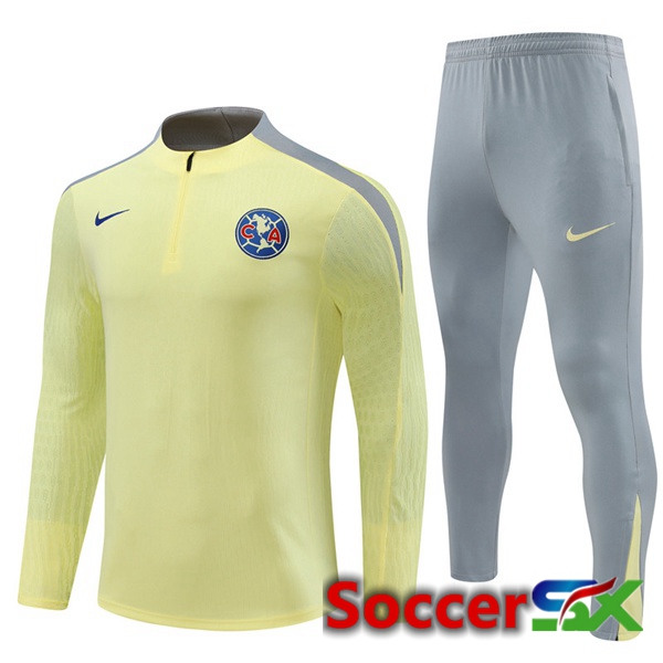 Club America kit Training Tracksuit Yellow 2024/2025