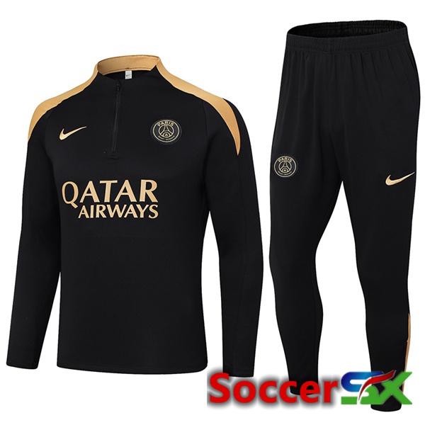 Paris PSG kit Training Tracksuit Black 2024/2025