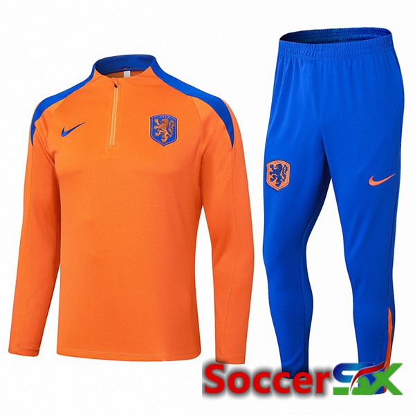 Netherlands kit Training Tracksuit Orange 2024/2025