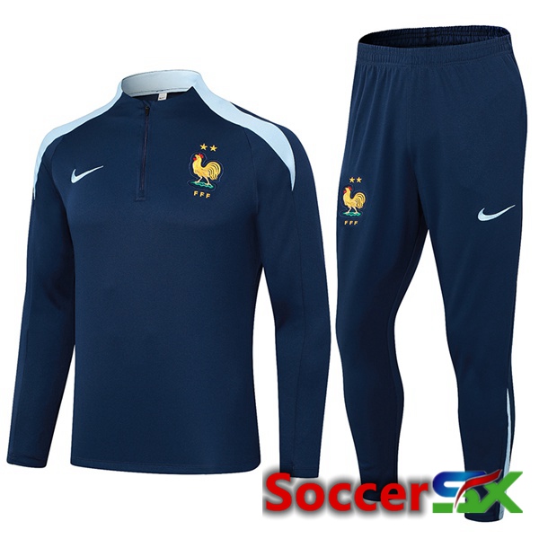 France kit Training Tracksuit Blue Royal 2024/2025