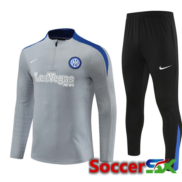 Inter Milan kit Training Tracksuit Grey 2024/2025