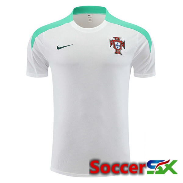 Portugal Training T Shirt White 2024/2025