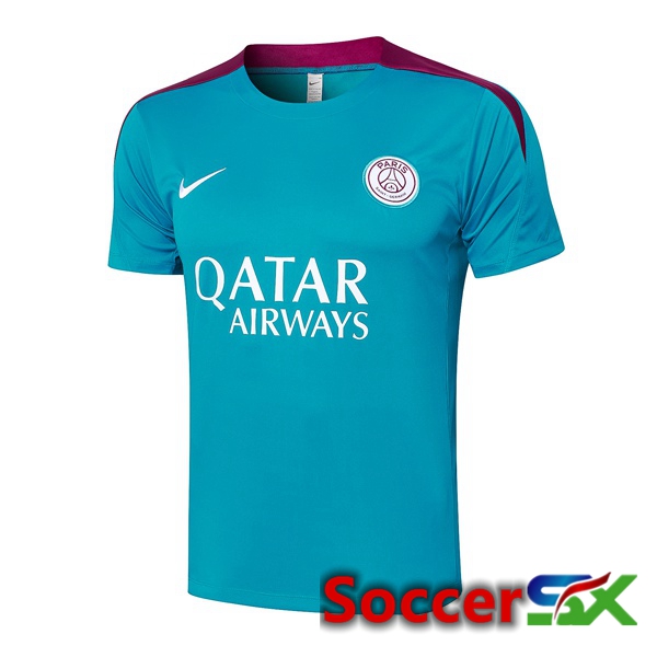 Paris PSG Training T Shirt Green 2024/2025