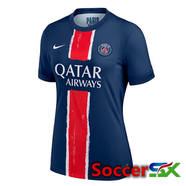 Paris PSG Women Home Soccer Jersey Blue Royal 2024/2025