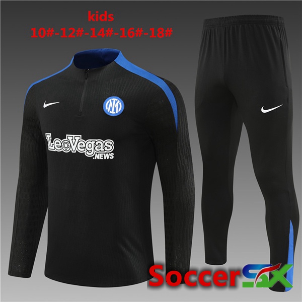 Inter Milan Kids kit Training TracksuitBlack 2024/2025