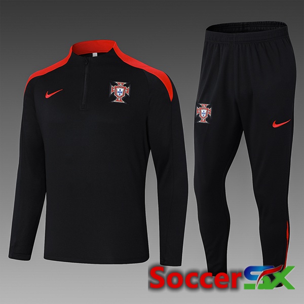 Portugal Kids kit Training TracksuitBlack 2024/2025