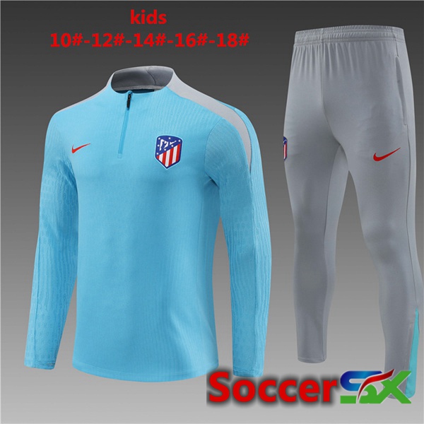 Atletico Madrid Kids kit Training TracksuitBlue 2024/2025