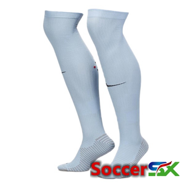 Portugal Away Soccer Socks Blue 2024/2025