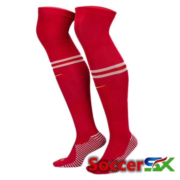 FC Liverpool Home Soccer Socks Red 2024/2025